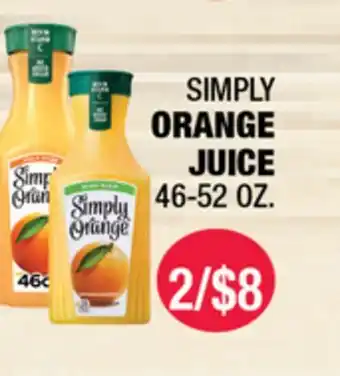 Carnicerias Jimenez SIMPLY ORANGE JUICE offer