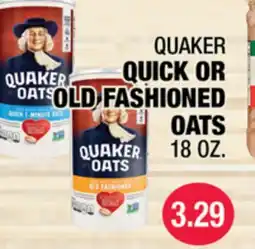 Carnicerias Jimenez QUAKER QUICK OR OLD FASHIONED OATS offer