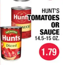 Carnicerias Jimenez HUNT'S TOMATOES OR SAUCE offer