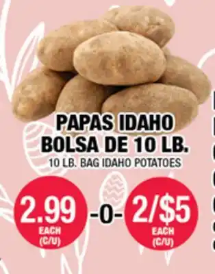 Carnicerias Jimenez PAPAS IDAHO BOLSA DE 10 LB offer