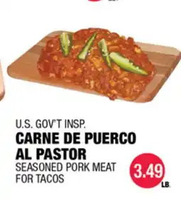 Carnicerias Jimenez U.S. GOV'T INSP. CARNE DE PUERCO AL PASTOR offer