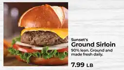 Sunset Foods Sunset's Ground Sirloin offer