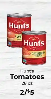 Sunset Foods Hunt's Tomatoes offer