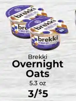 Sunset Foods Brekki Overnight Oats offer
