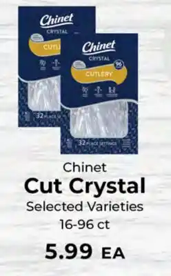 Sunset Foods Chinet Cut Crystal offer