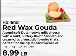 Sunset Foods Holland Red Wax Gouda offer