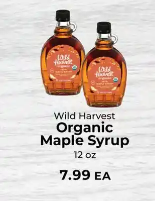 Sunset Foods Wild Harvest Organic Maple Syrup offer