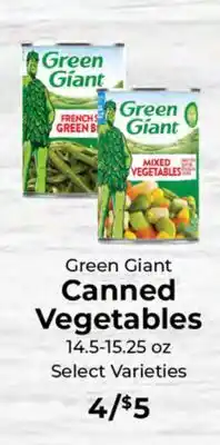 Sunset Foods Green Giant Canned Vegetables offer