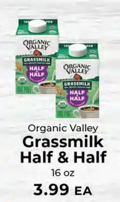 Sunset Foods Organic Valley Grassmilk Half & Half offer