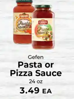 Sunset Foods Gefen Pasta or Pizza Sauce offer