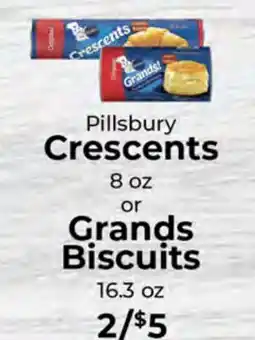Sunset Foods Pillsbury Crescents or Grands Biscuits offer