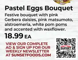 Sunset Foods Pastel Eggs Bouquet offer