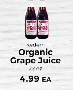 Sunset Foods Kedem Organic Grape Juice offer