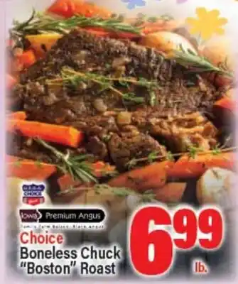 Angelo Caputo's Fresh Market Choice Boneless Chuck Boston Roast offer