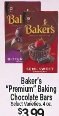Angelo Caputo's Fresh Market Baker's Premium Baking Chocolate Bars offer