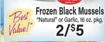 Angelo Caputo's Fresh Market Frozen Black Mussels offer