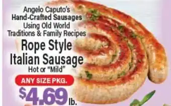 Angelo Caputo's Fresh Market Rope Style Italian Sausage offer