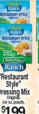 Angelo Caputo's Fresh Market Hidden Valley Ranch Dressing Mix offer
