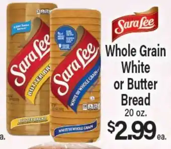 Angelo Caputo's Fresh Market Sara Lee Whole Grain White or Butter Bread offer