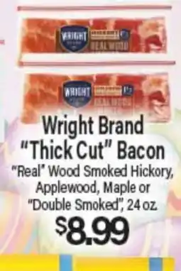 Angelo Caputo's Fresh Market Wright Brand Thick Cut Bacon offer
