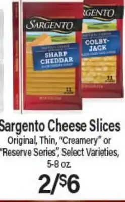 Angelo Caputo's Fresh Market Sargento Cheese Slices offer