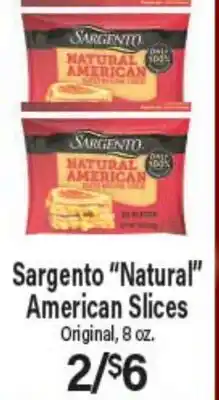 Angelo Caputo's Fresh Market Sargento Natural American Slices offer