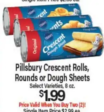 Angelo Caputo's Fresh Market Pillsbury Crescent Rolls, Rounds or Dough Sheets offer