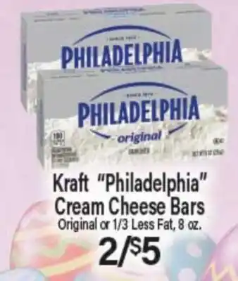 Angelo Caputo's Fresh Market Kraft Philadelphia Cream Cheese Bars offer