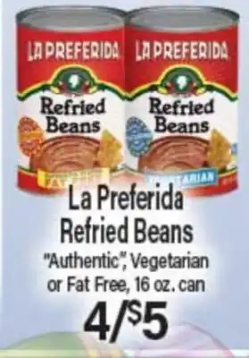 Angelo Caputo's Fresh Market La Preferida Refried Beans offer