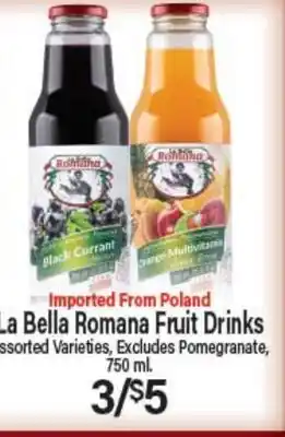 Angelo Caputo's Fresh Market La Bella Romana Fruit Drinks offer