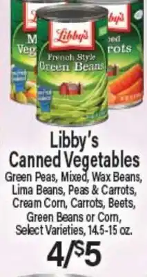 Angelo Caputo's Fresh Market Libby's Canned Vegetables offer
