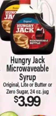 Angelo Caputo's Fresh Market Hungry Jack Microwaveable Syrup offer