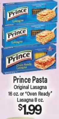 Angelo Caputo's Fresh Market Prince Pasta Original Lasagna 16 oz. or Oven Ready Lasagna 8 oz offer
