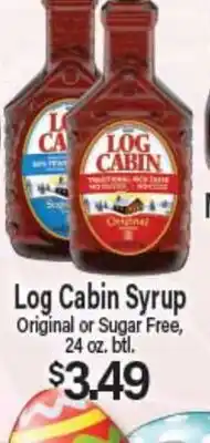 Angelo Caputo's Fresh Market Log Cabin Syrup offer