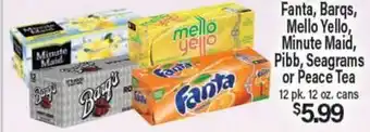 Angelo Caputo's Fresh Market Fanta, Barqs, Mello Yello, Minute Maid, Pibb, Seagrams or Peace Tea offer