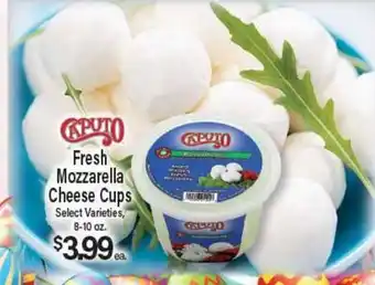 Angelo Caputo's Fresh Market Fresh Mozzarella Cheese Cups offer