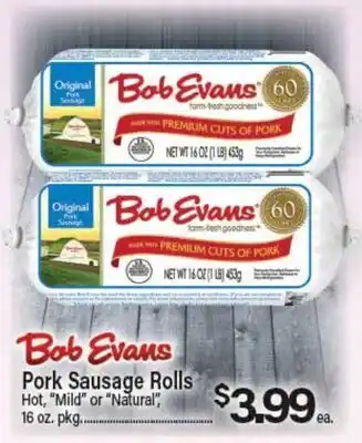 Angelo Caputo's Fresh Market Bob Evans Pork Sausage Rolls offer