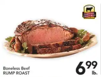 Pete's Fresh Market BONELESS BEEF RUMP ROAST offer