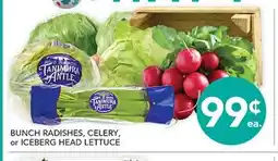 Pete's Fresh Market BUNCH RADISHES, CELERY, or ICEBERG HEAD LETTUCE offer