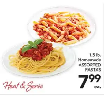 Pete's Fresh Market 1.5 lb. Homemade ASSORTED PASTAS offer