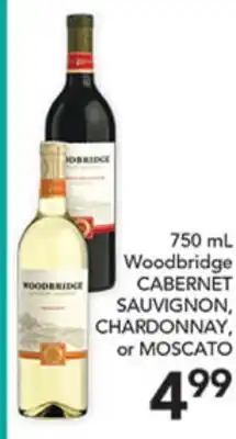 Pete's Fresh Market 750 mL Woodbridge CABERNET SAUVIGNON, CHARDONNAY, or MOSCATO offer