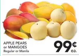 Pete's Fresh Market APPLE PEARs or MANGOes offer