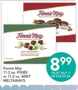 Pete's Fresh Market Fannie May 11.2 oz. PIXIES or 11.5 oz. MINT MELTAWAYS offer