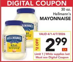 Pete's Fresh Market Hellmann's MAYONNAISE offer