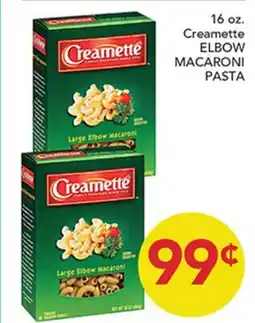 Pete's Fresh Market 16 oz. Creamette ELBOW MACARONI PASTA offer