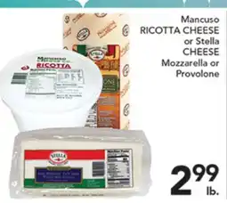 Pete's Fresh Market Mancuso RICOTTA CHEESE or Stella CHEESE offer