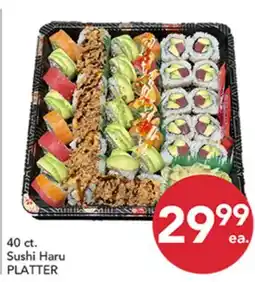 Pete's Fresh Market Sushi Haru PLATTER offer