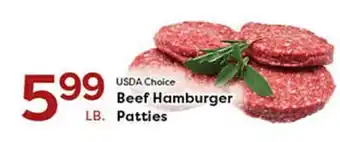 Rich's Fresh Market USDA Choice Beef Hamburger Patties offer