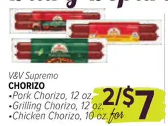 Cermak Fresh Market V&V Supremo CHORIZO offer