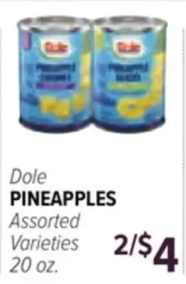 Cermak Fresh Market Dole PINEAPPLES offer